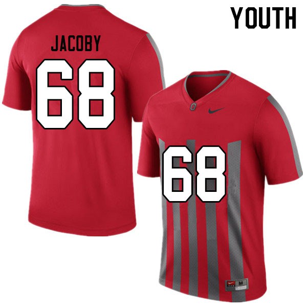 Ohio State Buckeyes #68 Ryan Jacoby Youth University Jersey Throwback